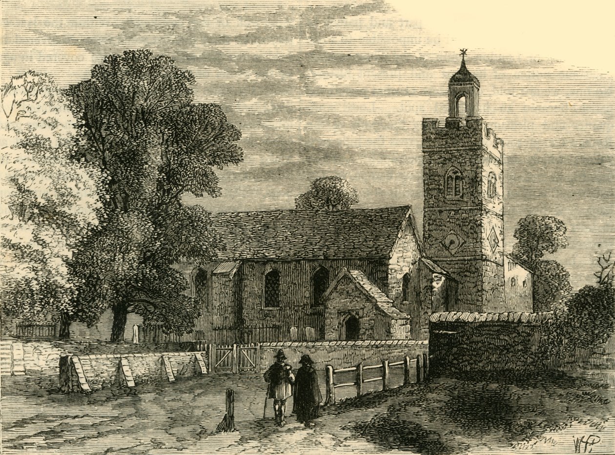 Old Camberwell Church in 1750 by Unbekannt