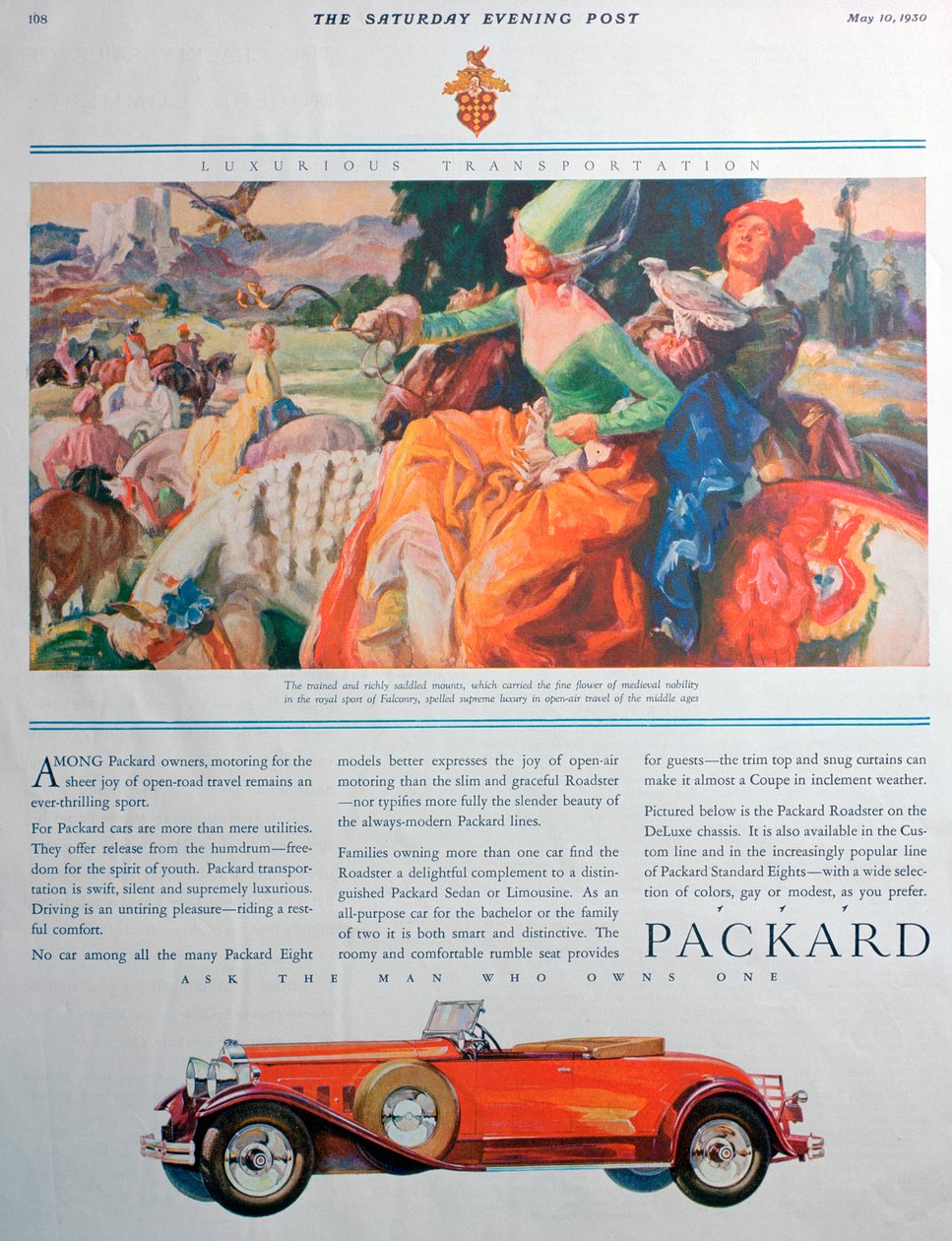 Packard car advert, 1930 by Unbekannt