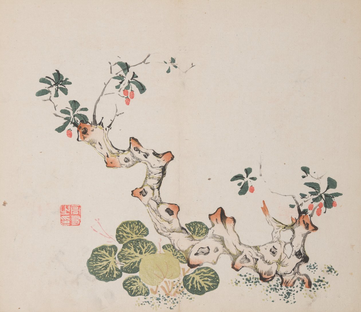 Page from Shi Zhu Zhai by Unbekannt