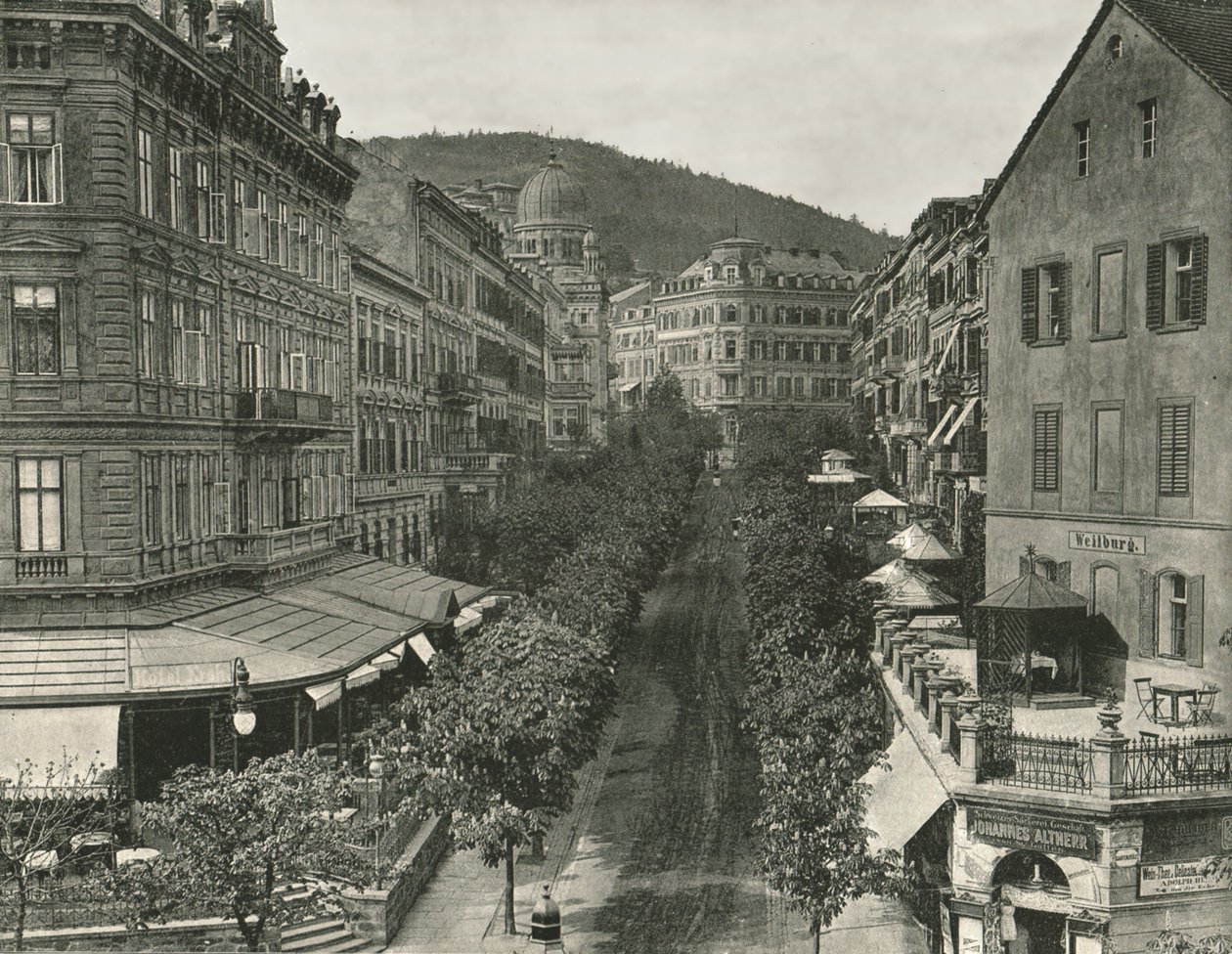 Parkstrasse, Carlsbad, Czechoslovakia, 1895 by Unbekannt