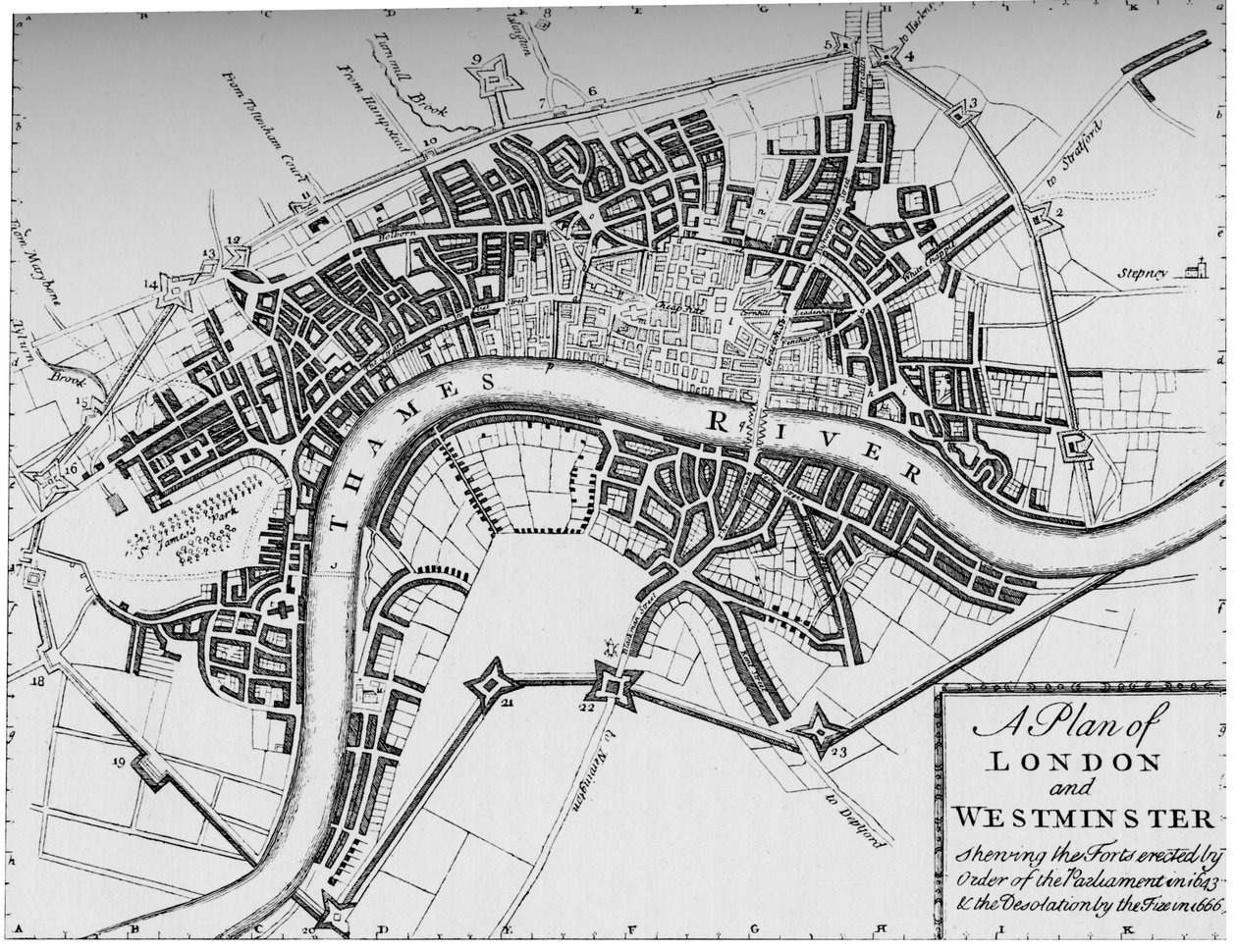 Plan of London and Westminster, 1749 1903 by Unbekannt