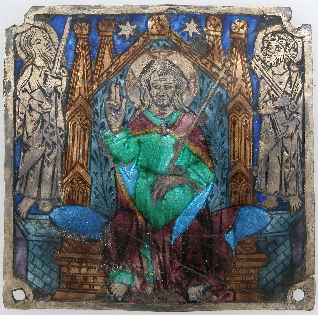 Plaque with Christ In Majesty, Catalan, 14th century by Unbekannt