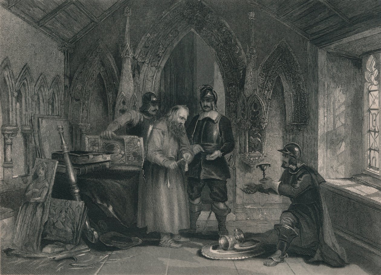 Plunder of Monasteries by Unbekannt