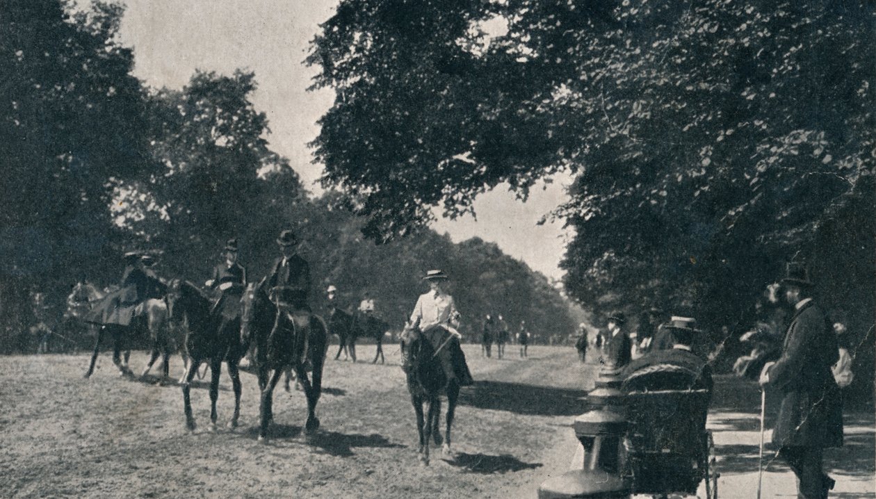 Rotten Row, Hyde Park, c1900 by Unbekannt