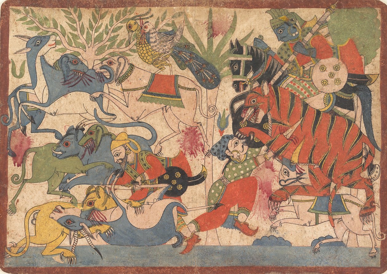 Royal Hunt, Folio from a Mahabharata by Unbekannt