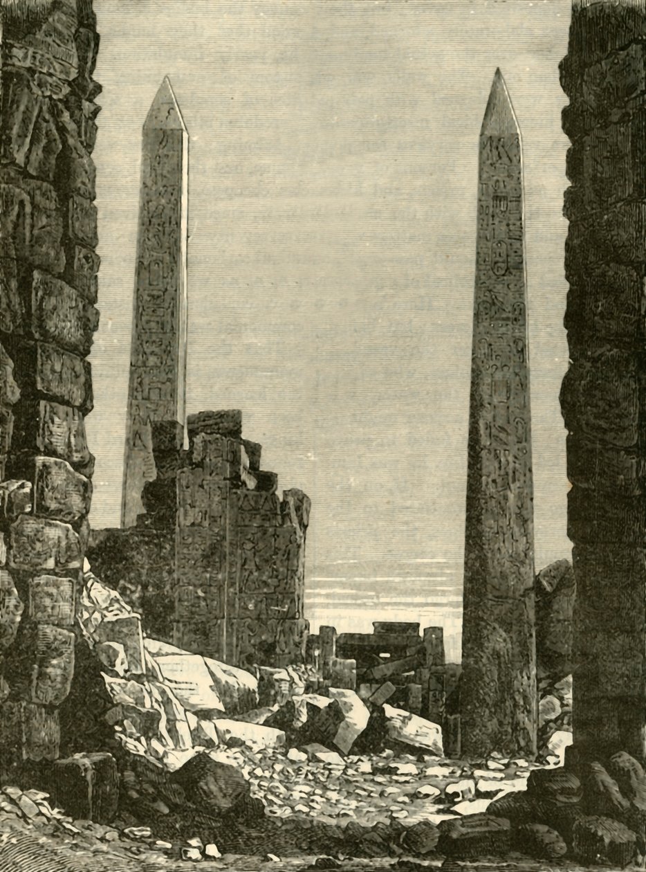 Ruins at Karnak by Unbekannt