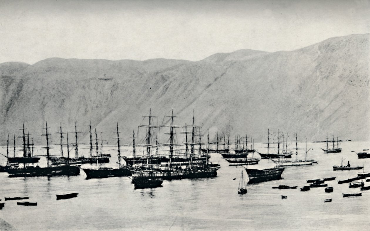 Ship Awaiting Cargoes of Nitrate at Iquique, 1911 by Unbekannt