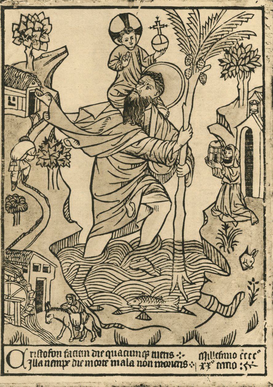 St. Christopher by Unbekannt