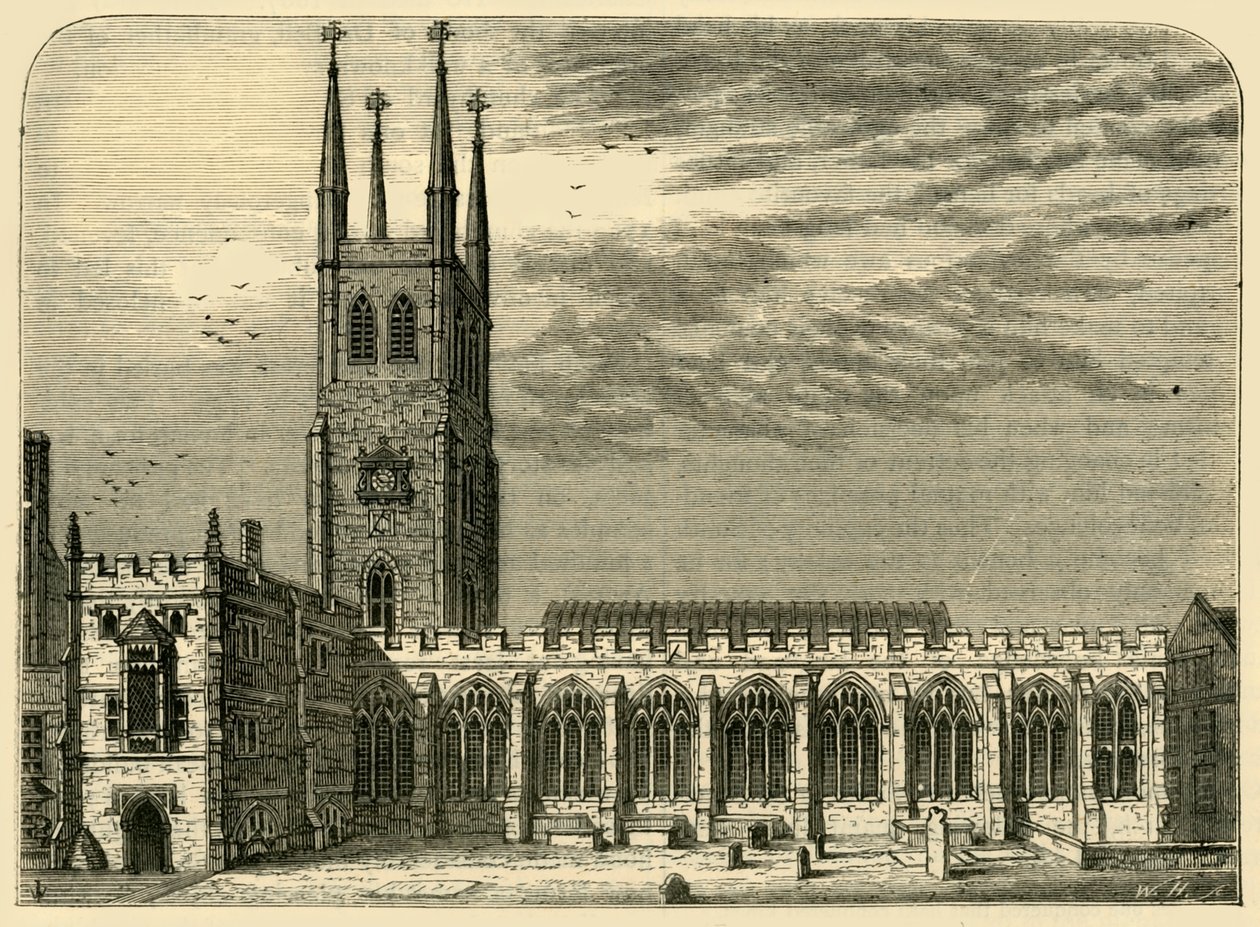 St. Sepulchres Church in 1737 by Unbekannt