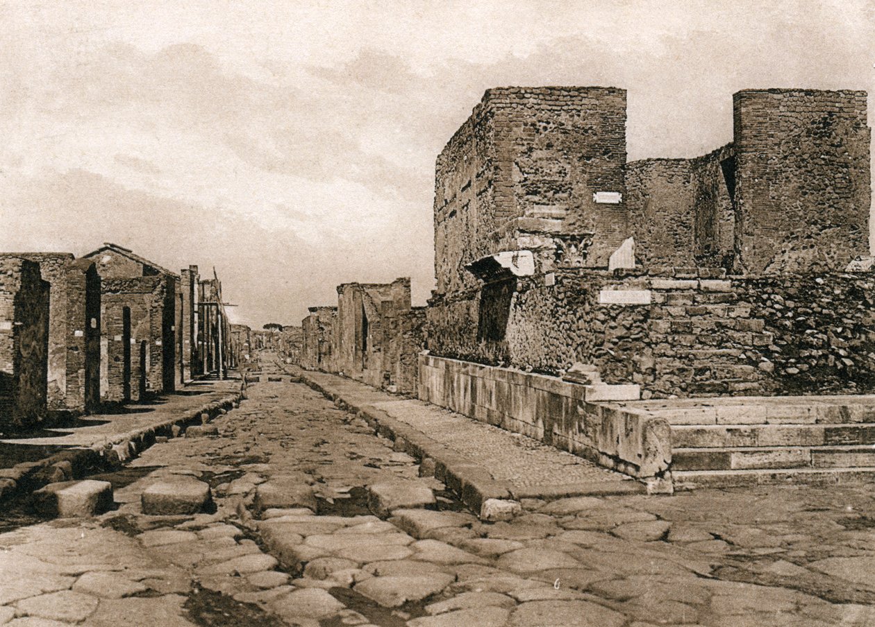 Temple of Fortuna, Pompeii, Italy, c1900s by Unbekannt