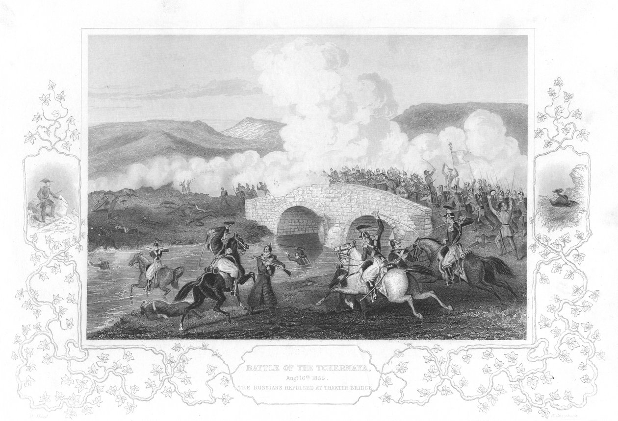 The Battle of Tchernaya by Unbekannt