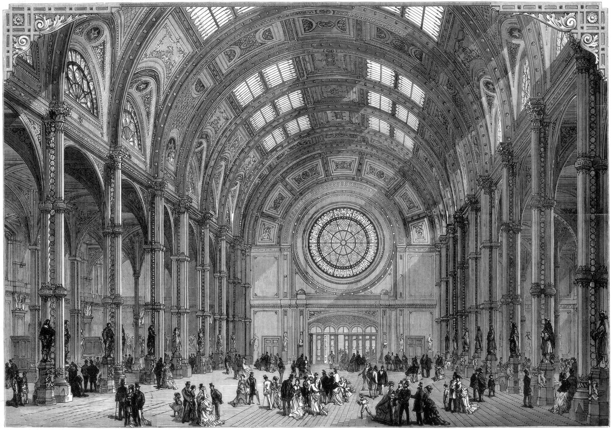 The Central Hall, Alexandra Palace, London, 1875 by Unbekannt