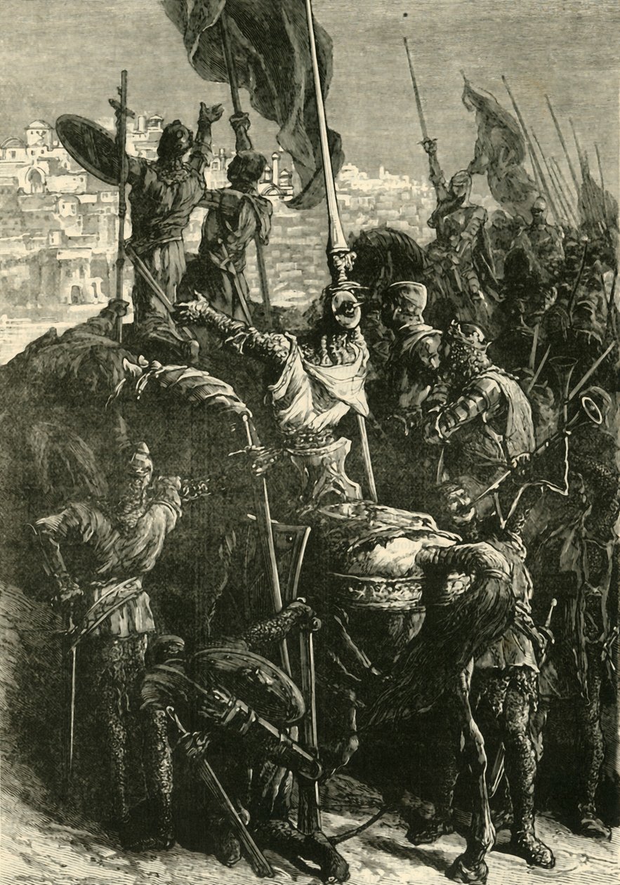 The Crusaders Before Jerusalem, 1099, 1890 by Unbekannt