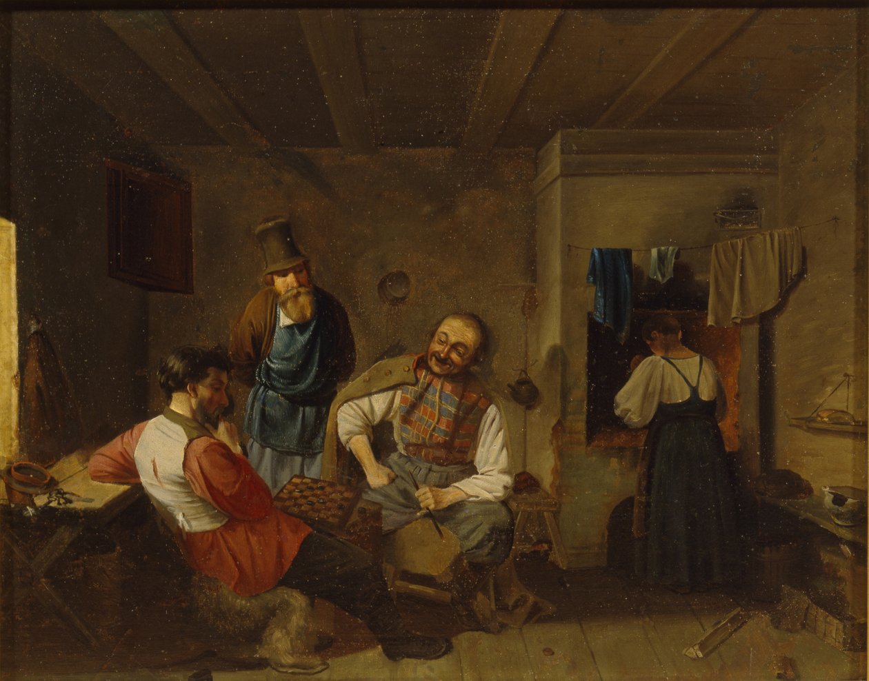 The Draughts Players by Unbekannt