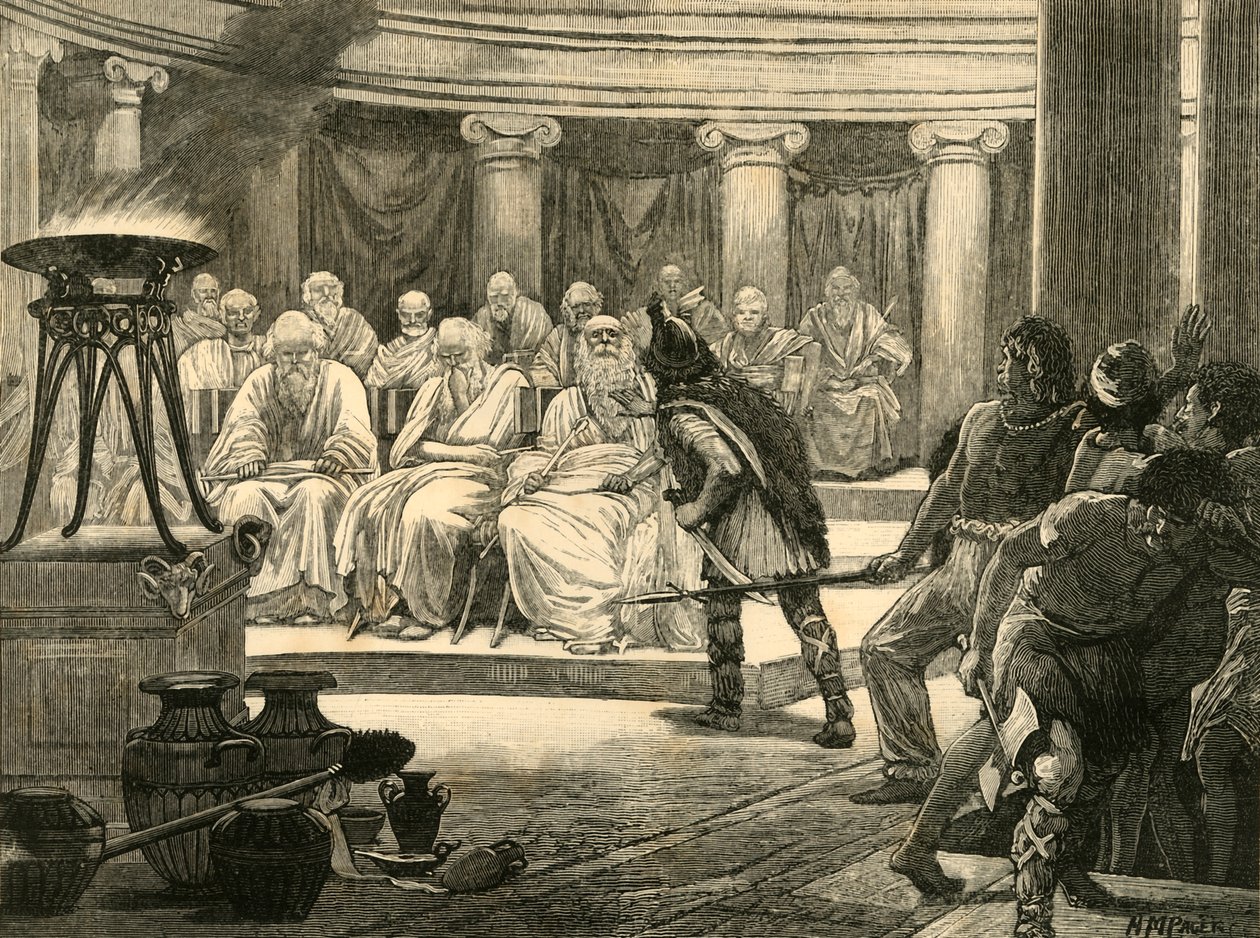 The Gauls in Rome, 1890 by Unbekannt
