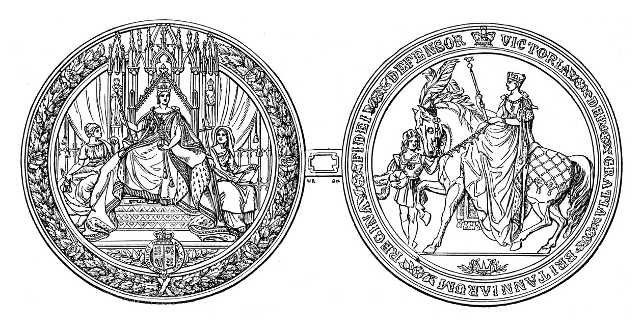 The Great Seal of Queen Victoria by Unbekannt