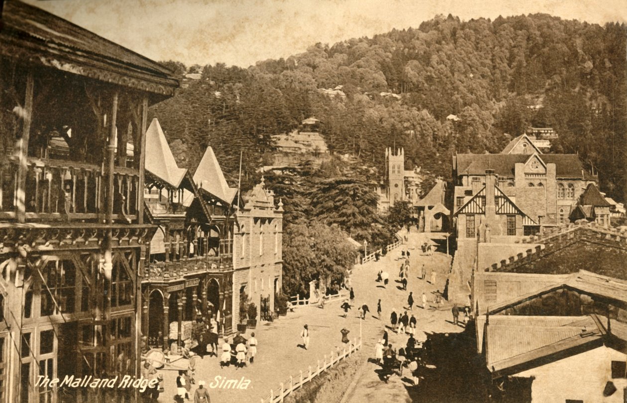 The Mall and Ridge - Simla, c1918-c1939 by Unbekannt