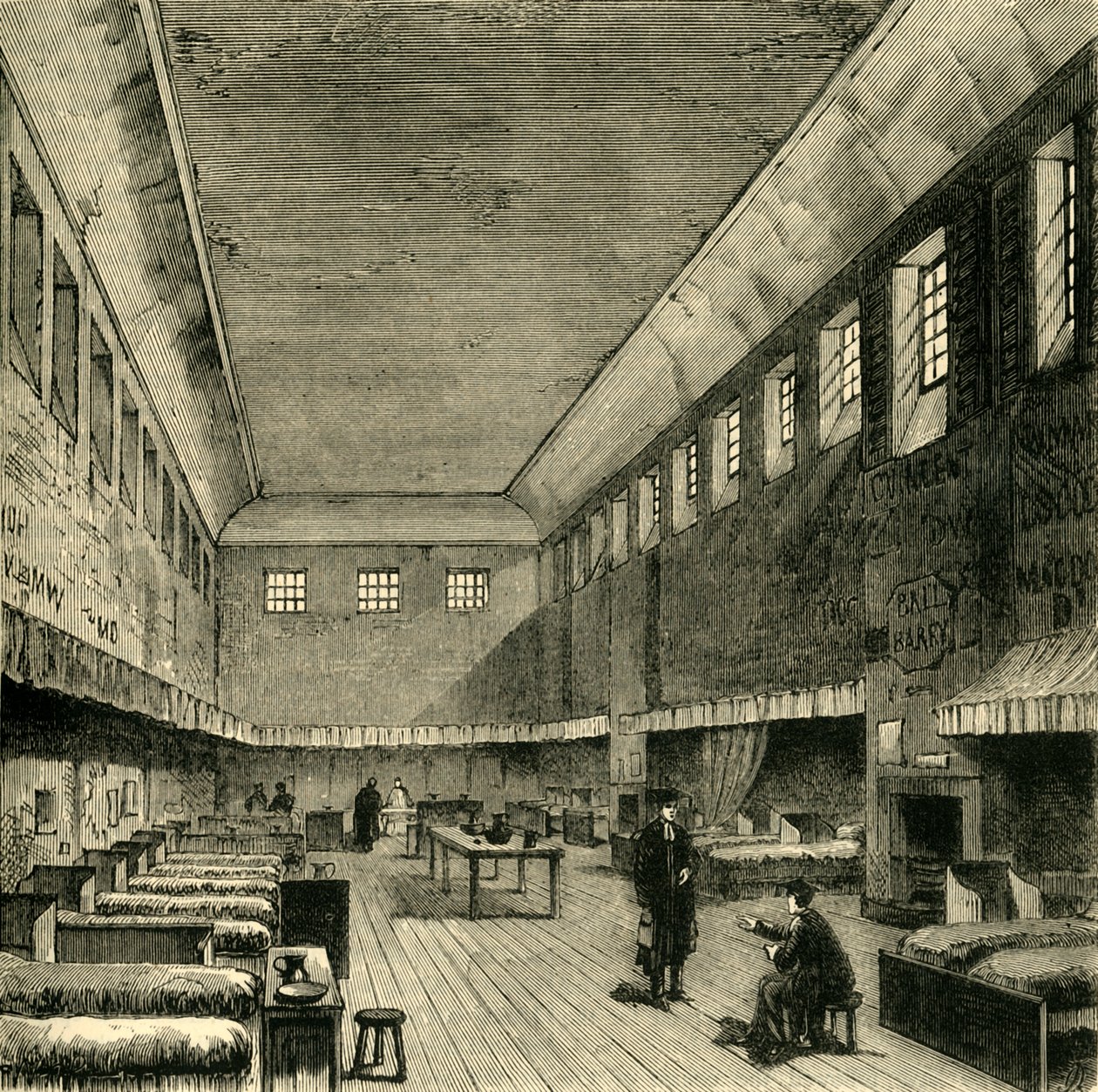 The Old Dormitory in 1840 by Unbekannt