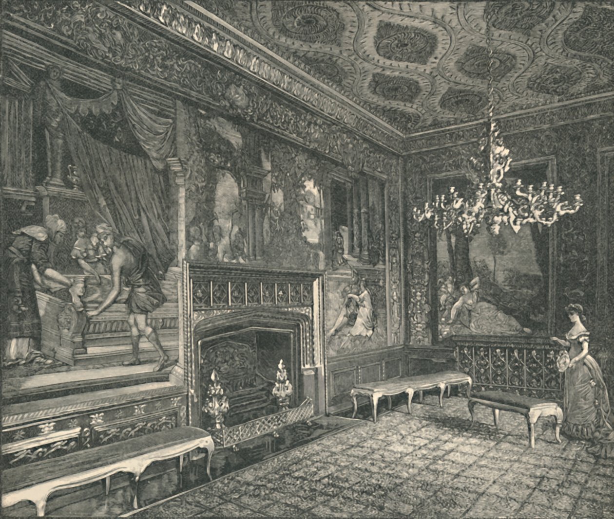 The Tapestry Room by Unbekannt