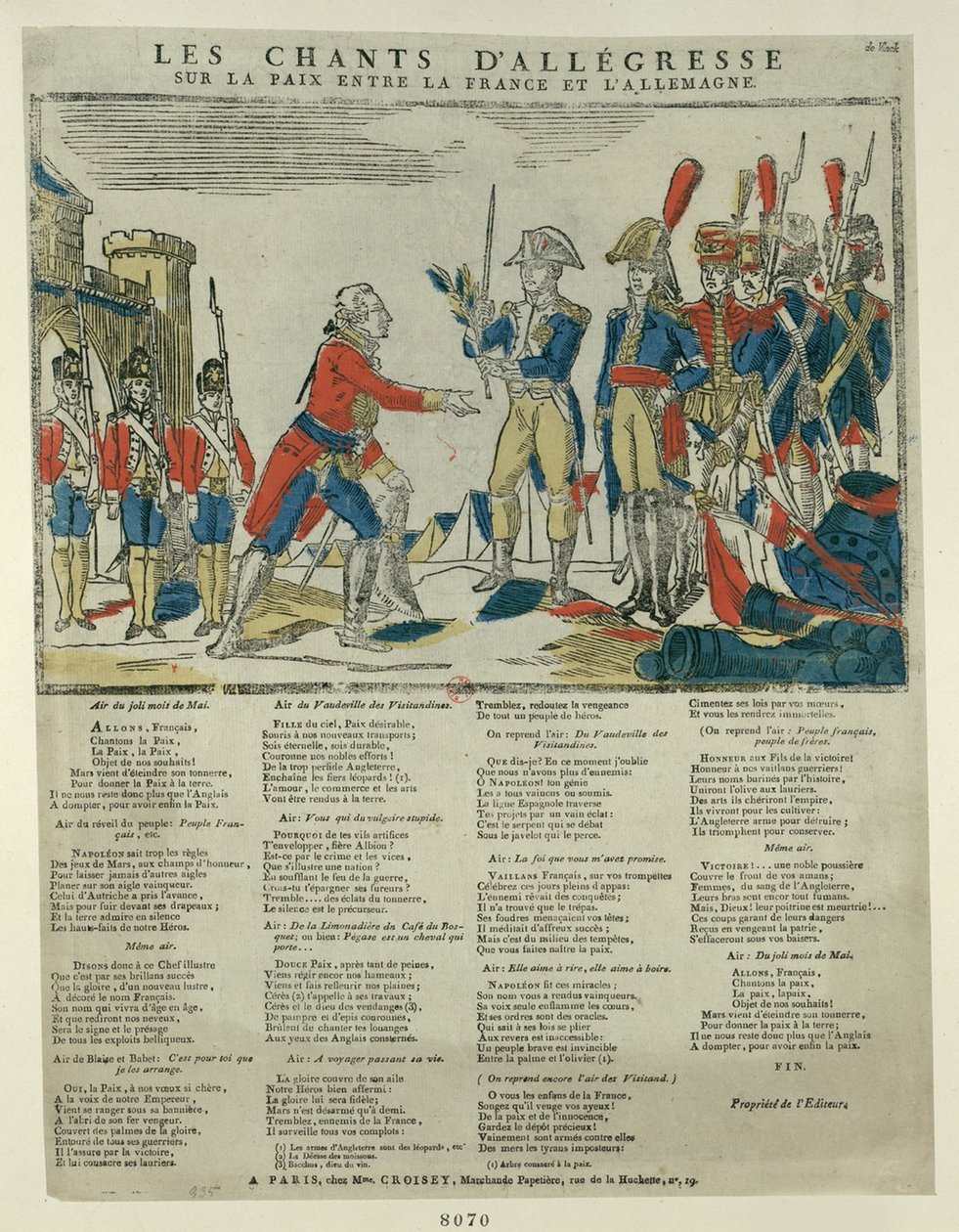 The Treaty of Pressburg by Unbekannt