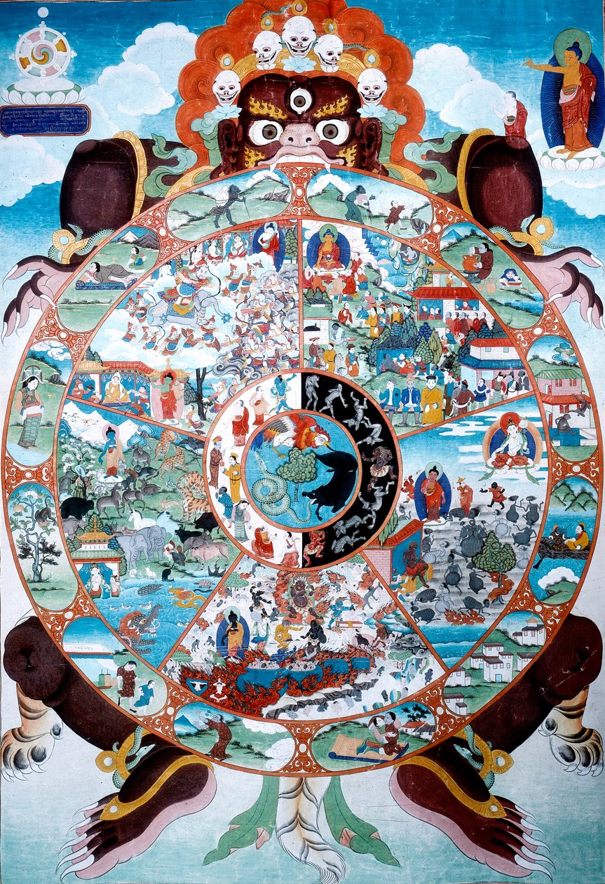 The Wheel of Life, Tibet by Unbekannt