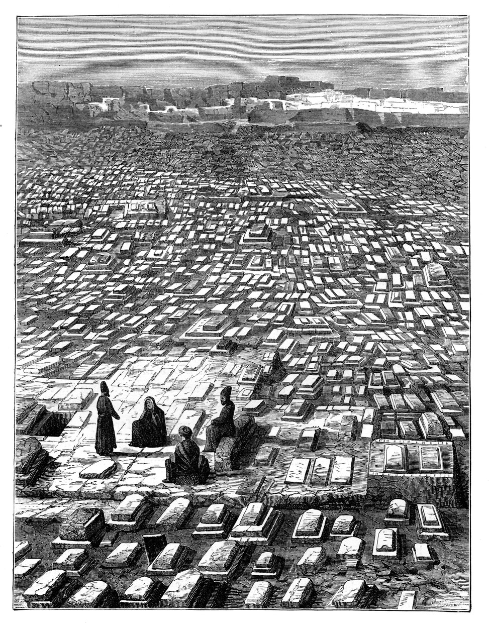 The Cemetery at Mecca by Unbekannt