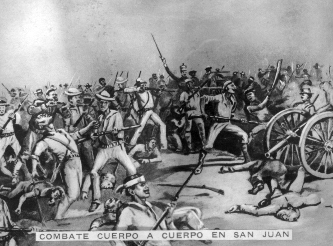 The Combat of San Juan by Unbekannt