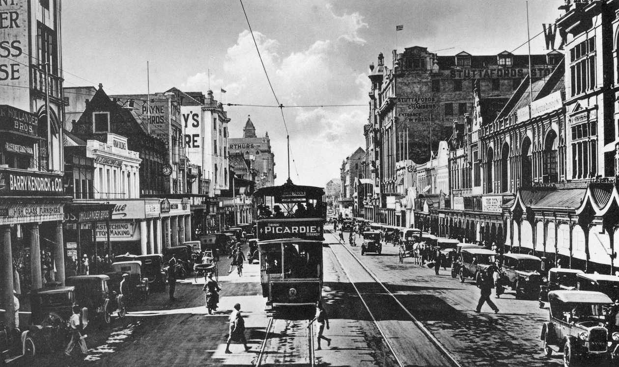 Tram on West Street, Durban, South Africa by Unbekannt