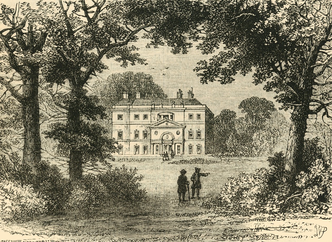 Vane House, in 1800, c1876 by Unbekannt