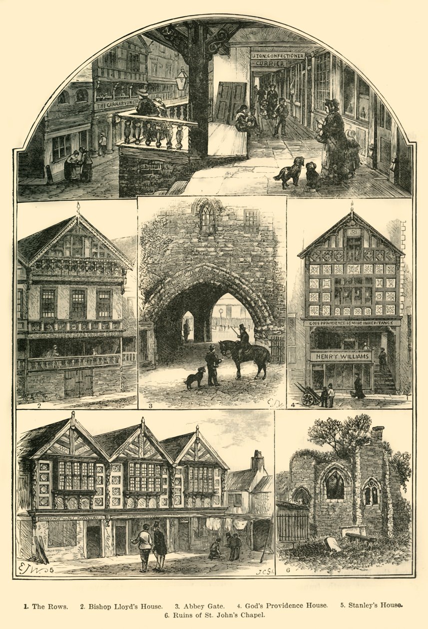 Views in Chester, 1898 by Unbekannt