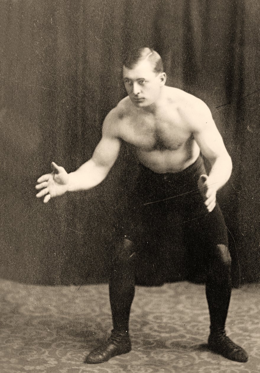 Danish Wrestler Carl Nelson by Unbekannt