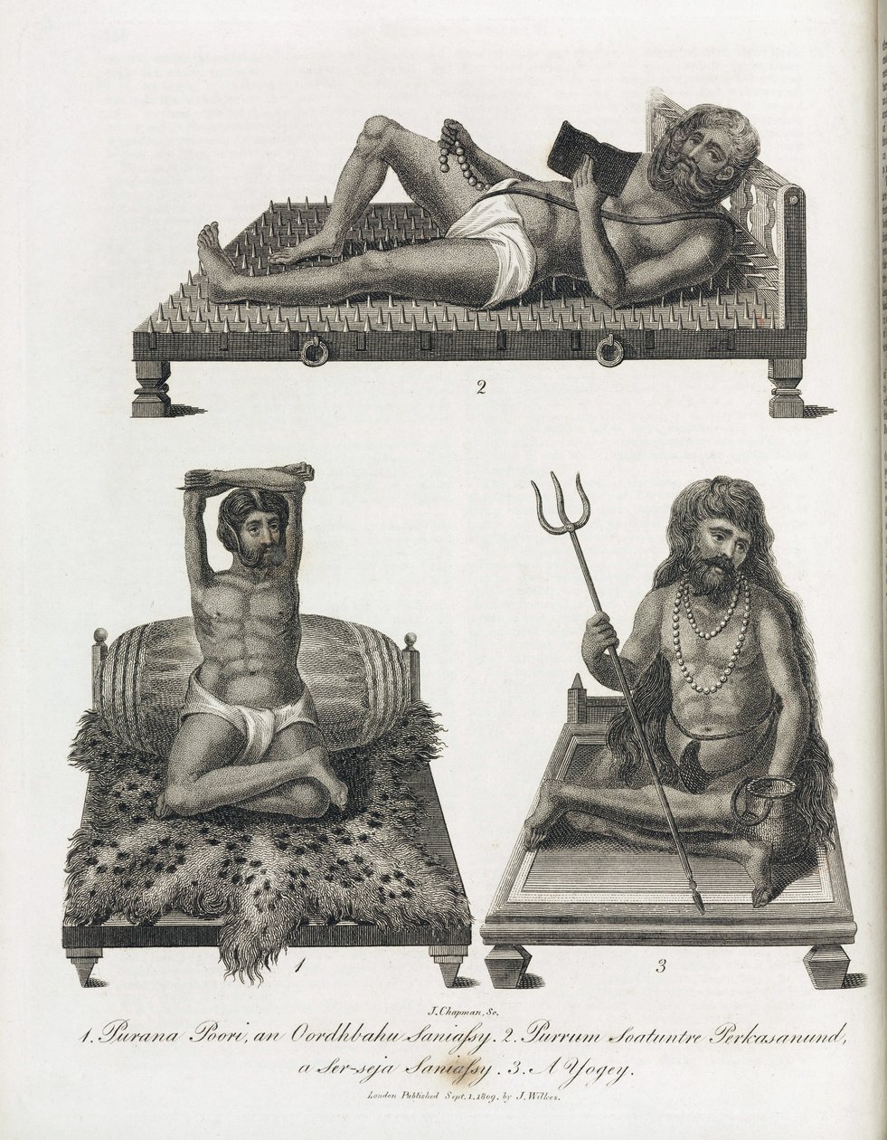Indian holy men by Unbekannt
