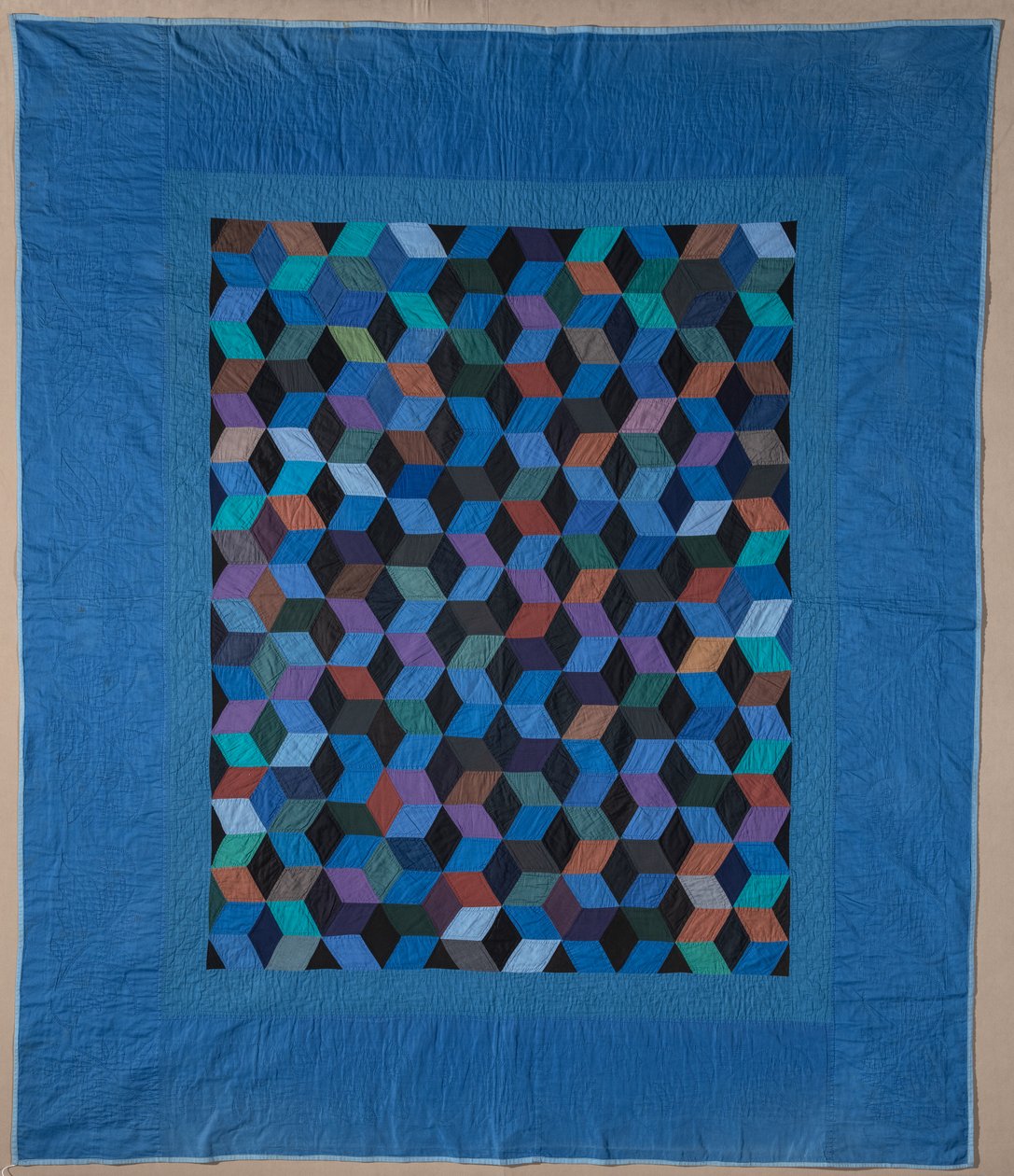 Tumbling Blocks by Unidentified