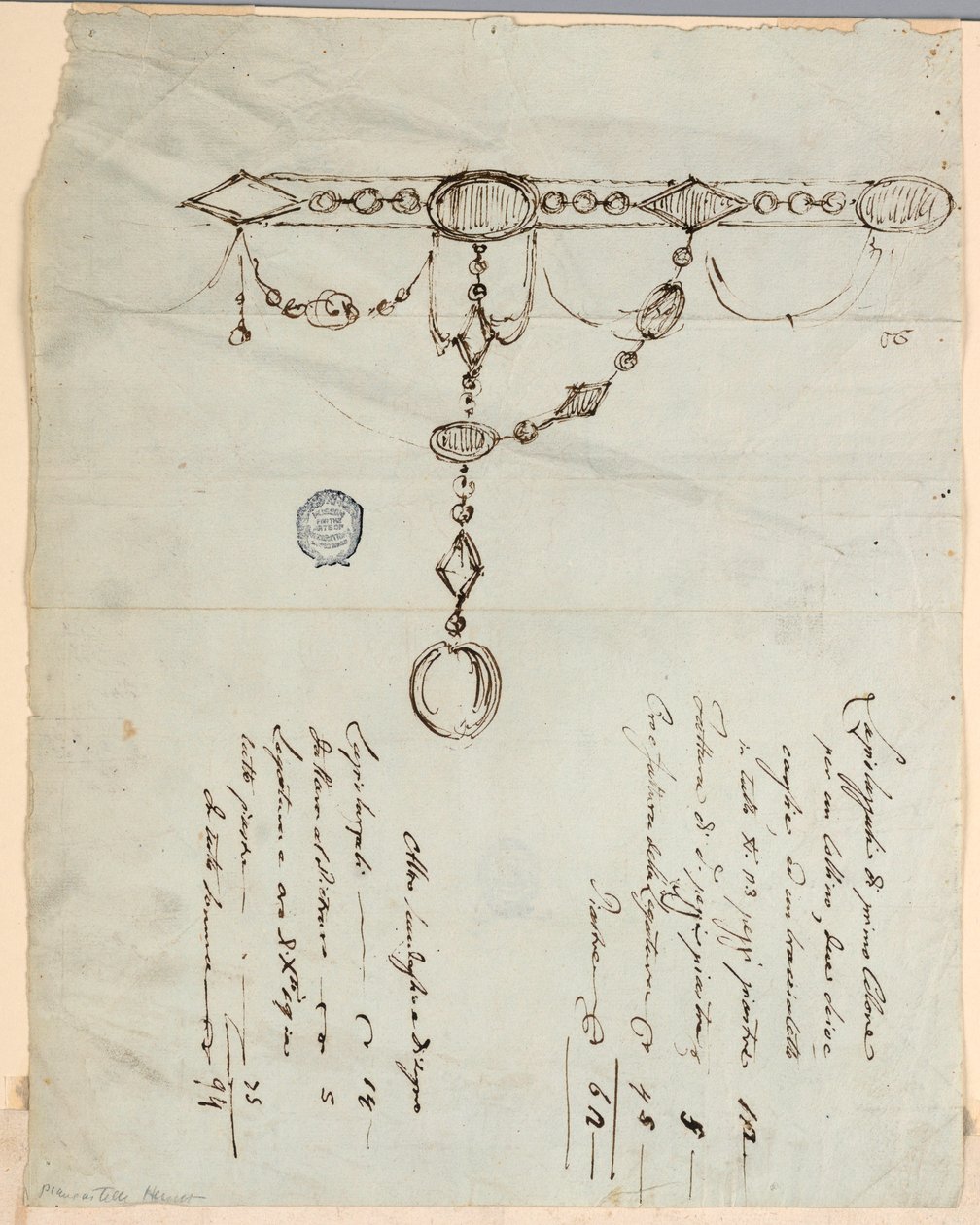 Design for a Necklace by Unknown