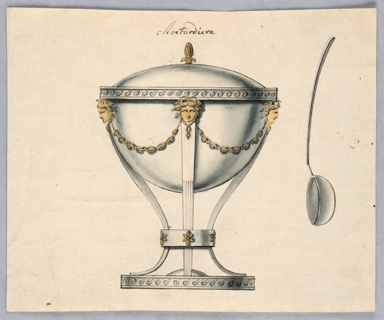 Design for a Mustard Pot by Unknown