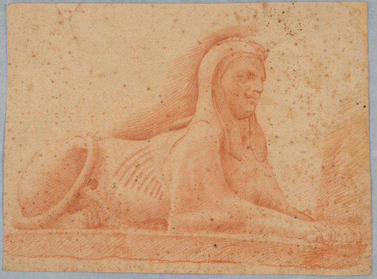 A Recumbent Sphinx by Unknown