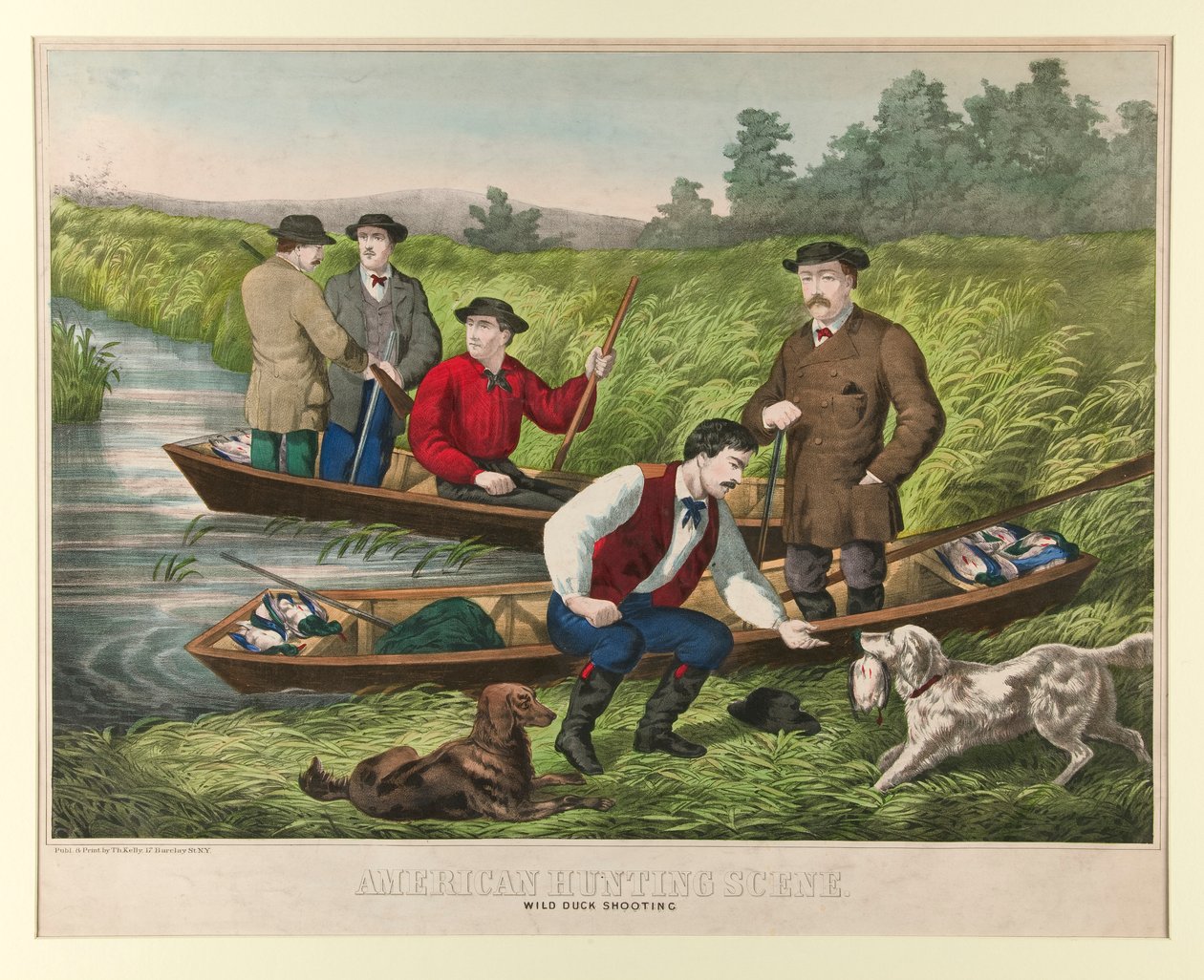 American Hunting Scene by Unknown