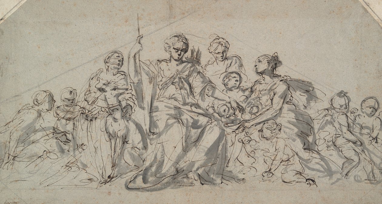 Diana with Nymphs and Putti by Unknown