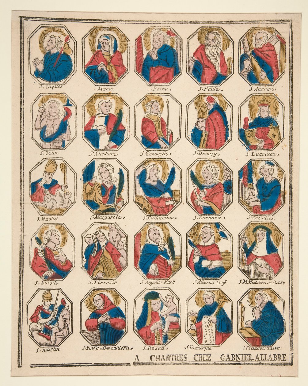 Figures of Saints by Unknown