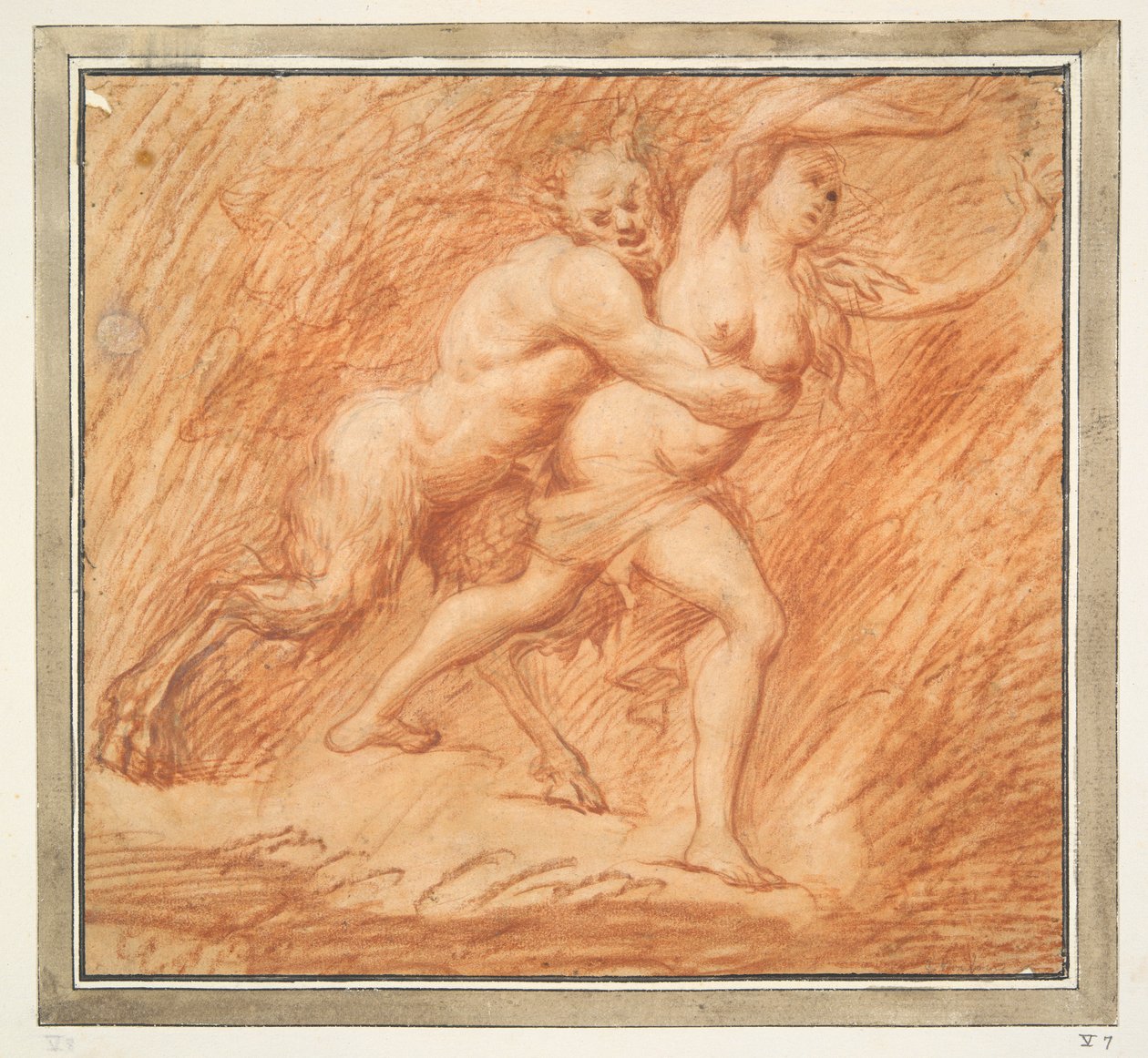 Nymph and Satyr by Unknown