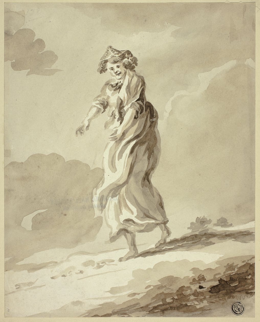 Woman Wandering by Unknown