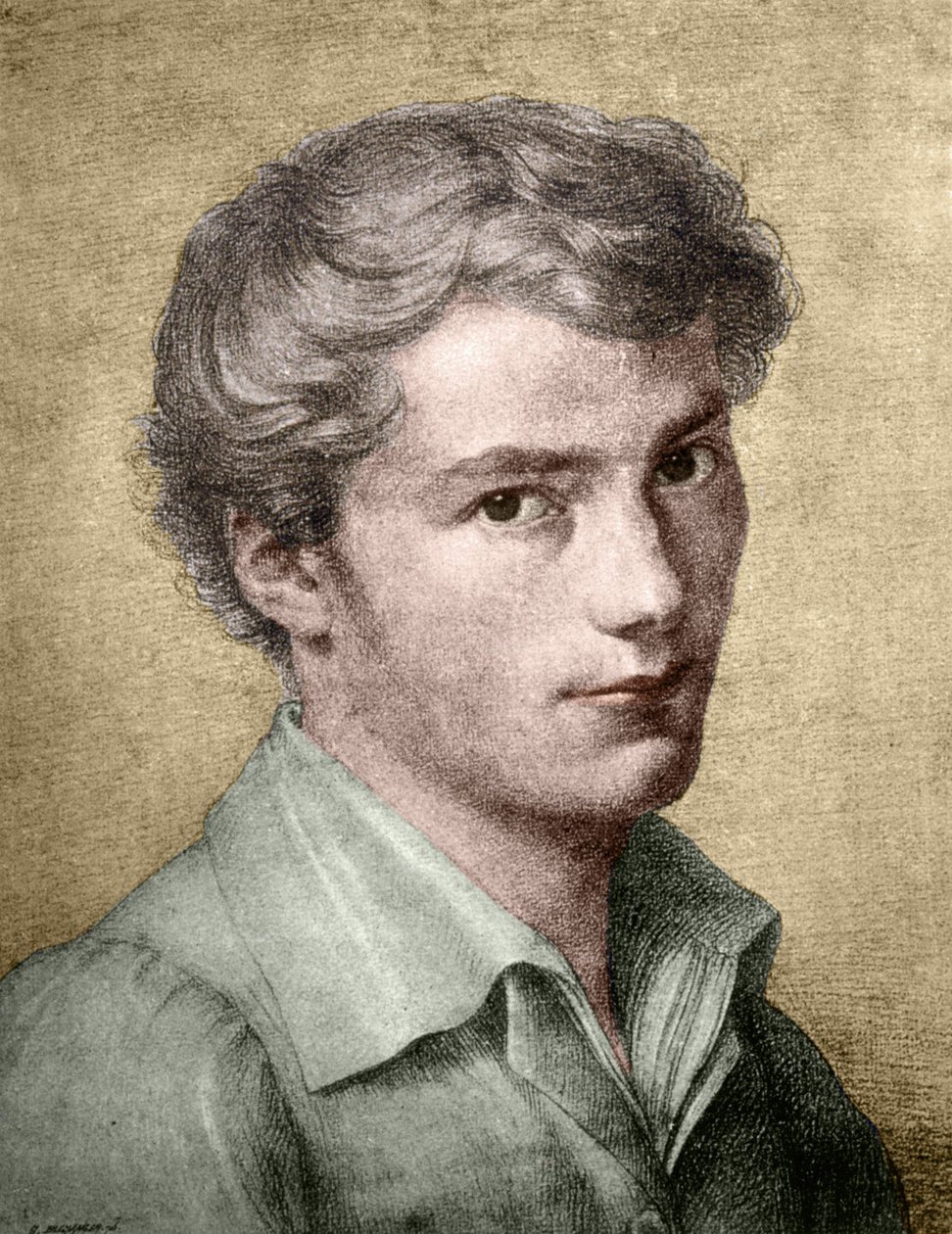 Franz Schubert Young by Unknown artist