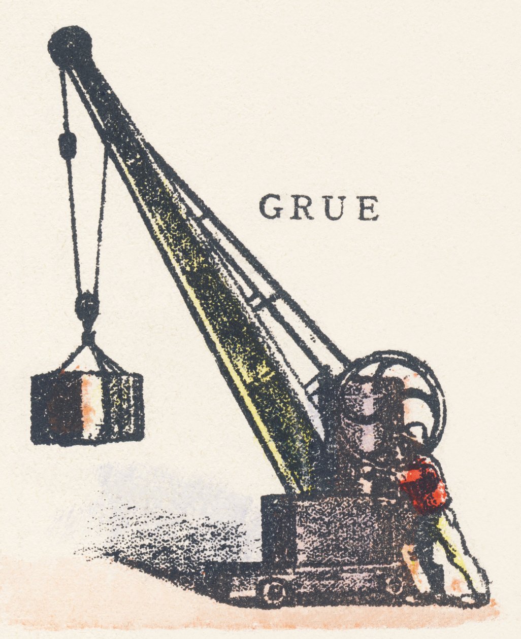G: crane by Unknown artist