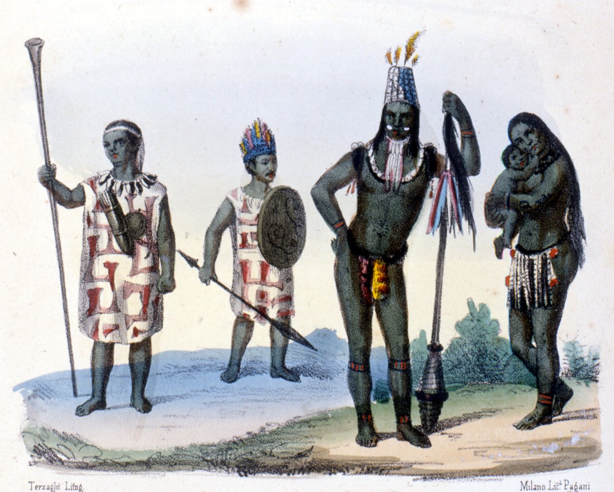 Indians Encabellados and Jivaros in Ecuador by Unknown artist