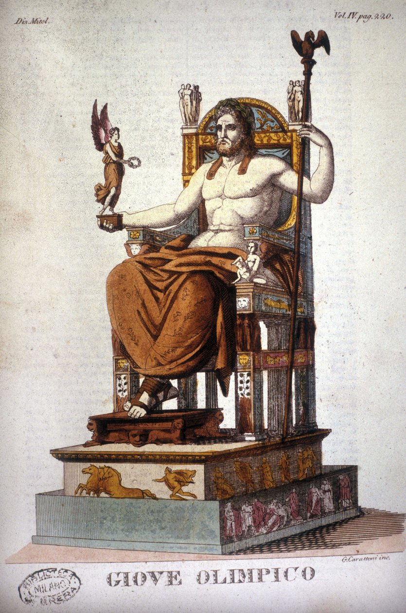 Jupiter - engraving by Unknown artist