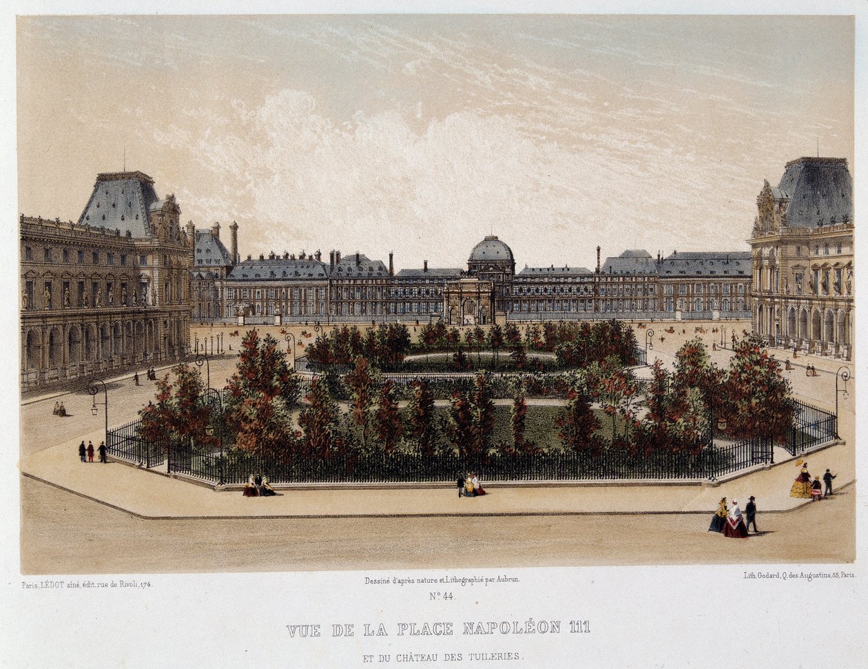 Napoleon III Square and the Tuileries Palace by Unknown artist