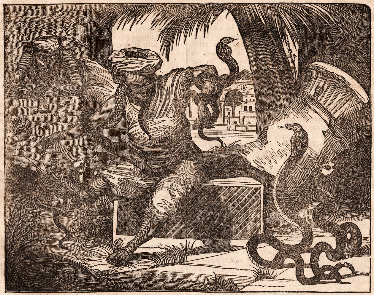 Two Indian Snake Charmers by Unknown