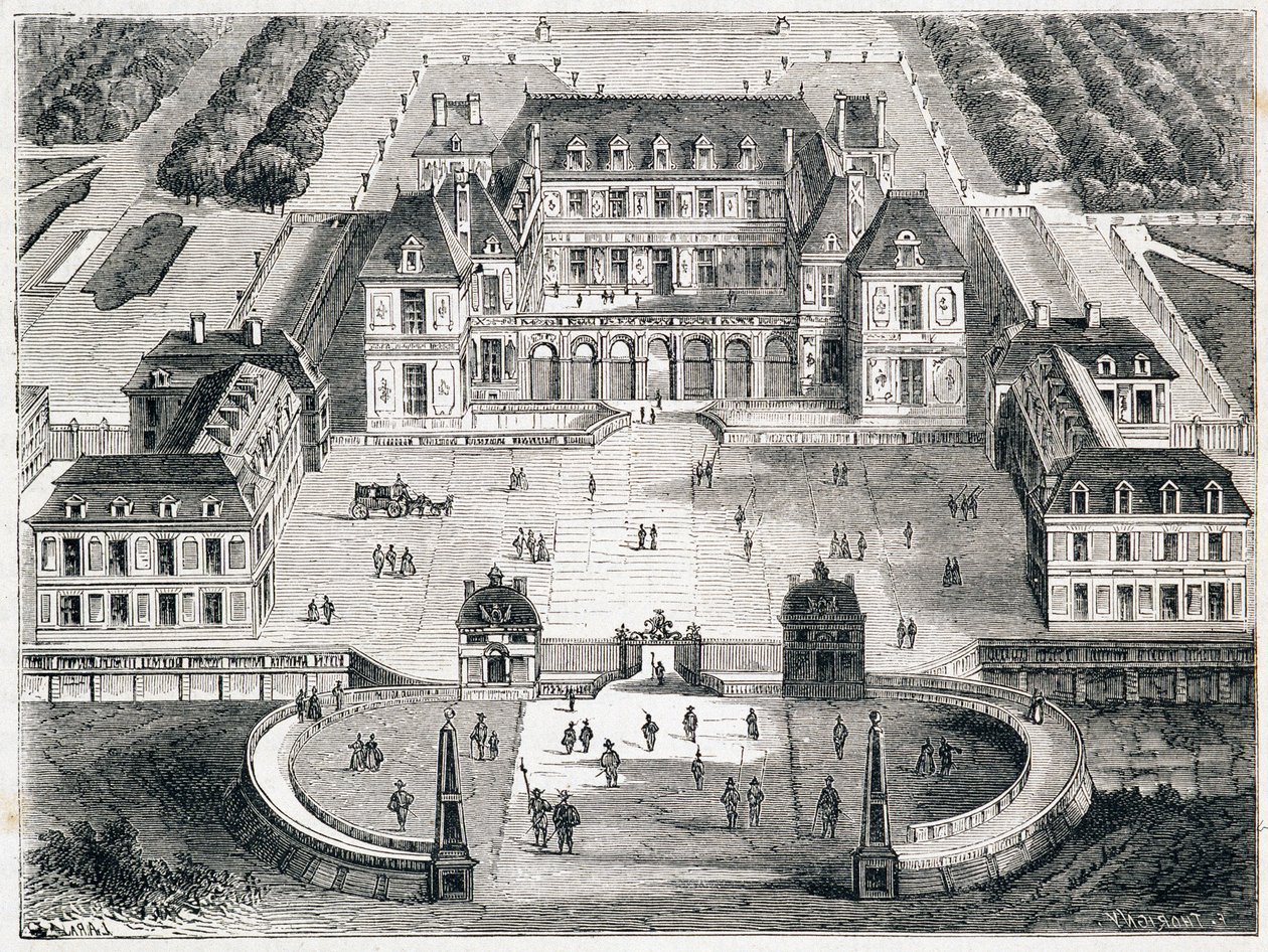 Versailles under Louis XIII - engraving by Unknown artist