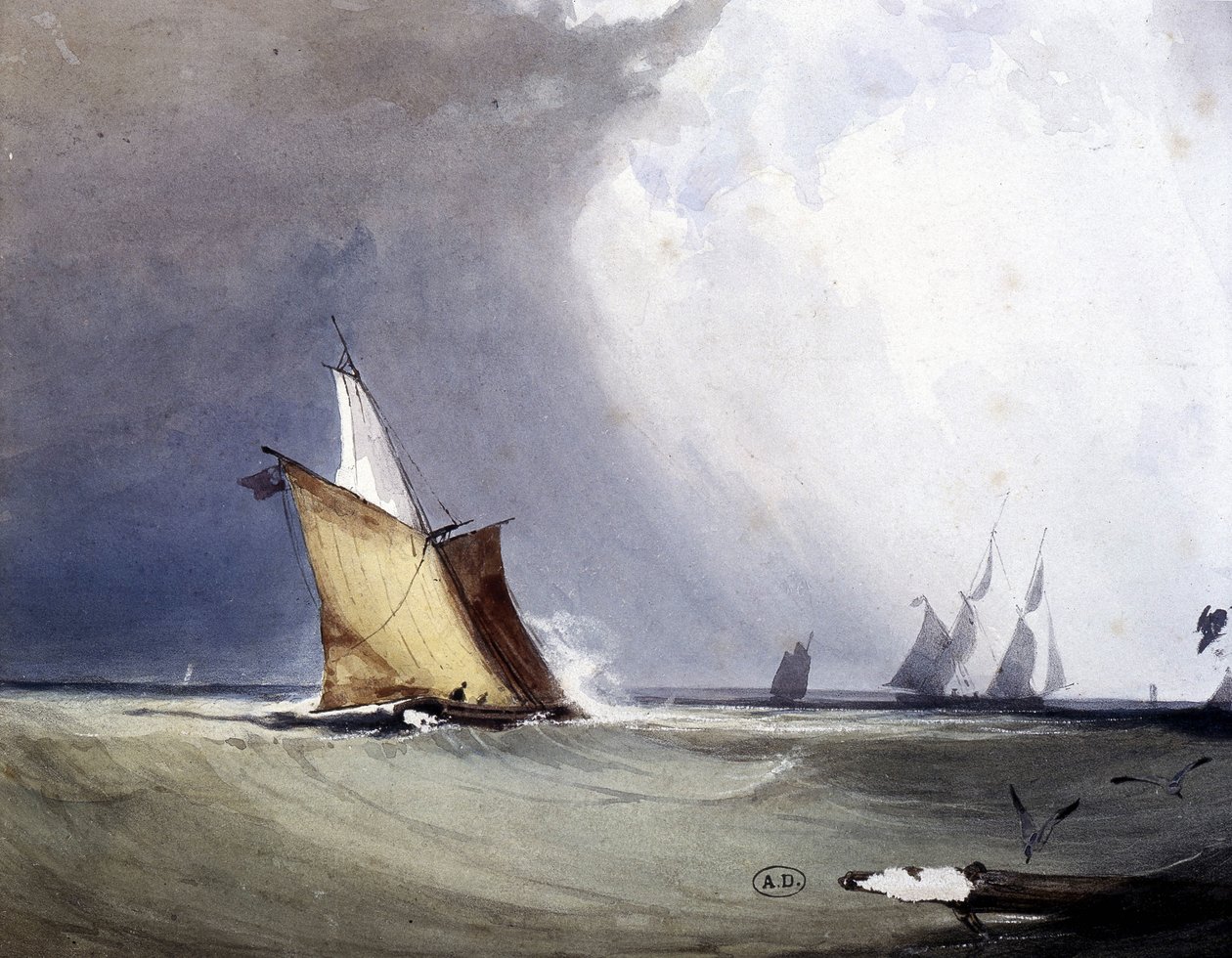 Yachts at Sea by Unknown artist
