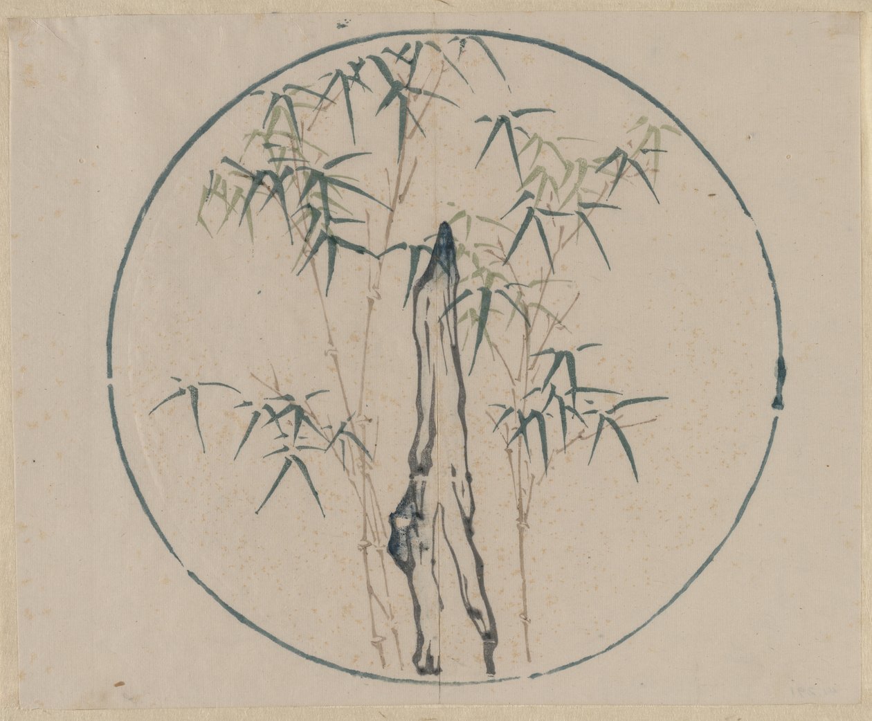 Bamboo and Rock by Unknown artist
